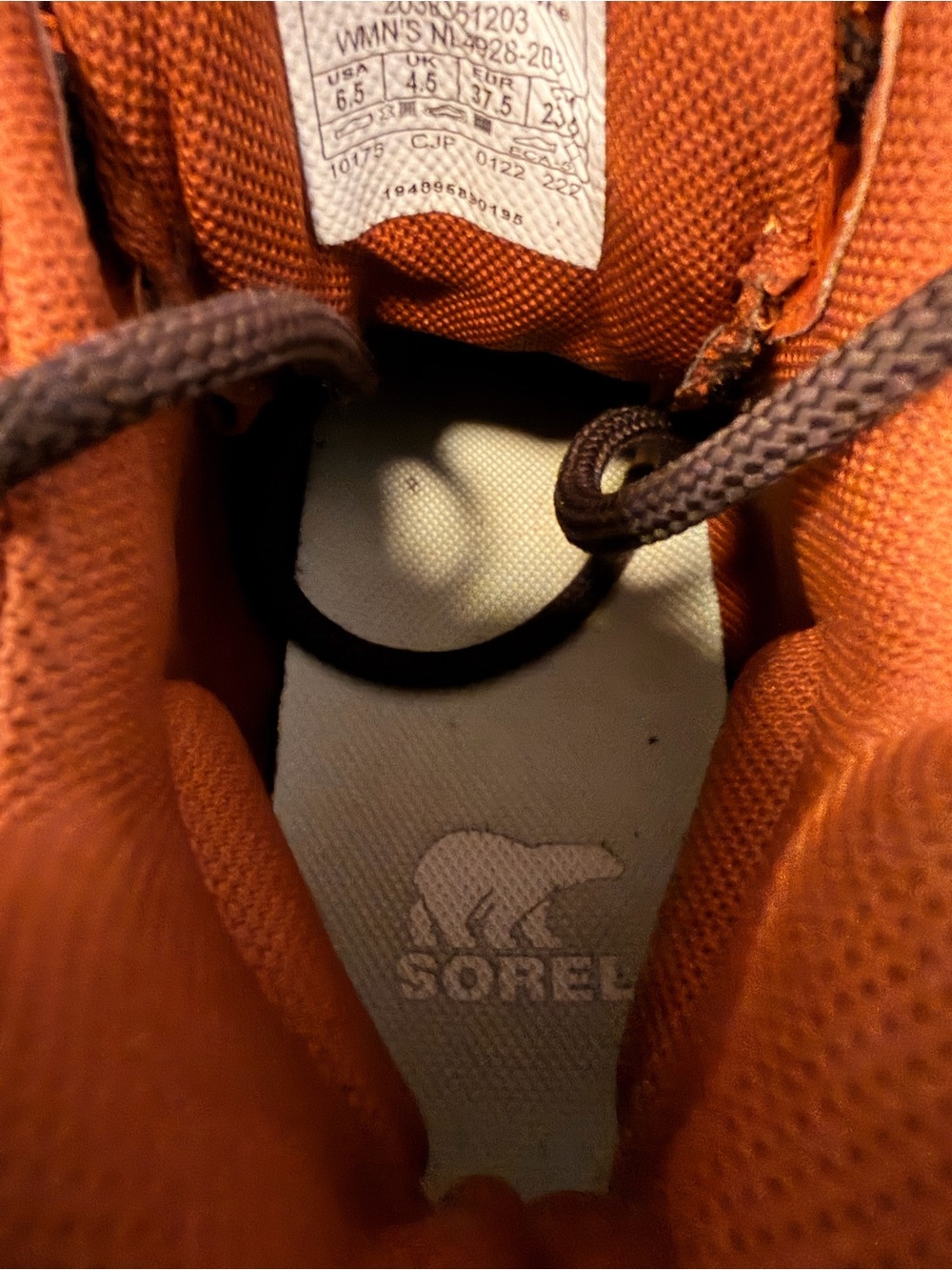 SOREL Out N About Sport Wedge Brown Rust Sneaker Boots 6.5 - Picture 7 of 9